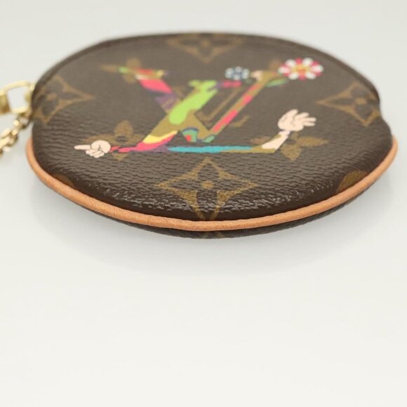 LOUIS VUITTON Monogram Hand Porte Monnaie Ron Coin Purse LV Auth - Picture 4 of 16